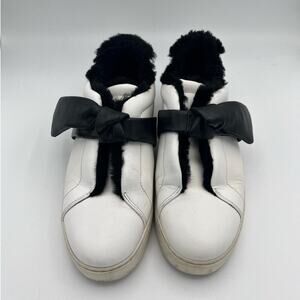 Alexandre Birman Women's Clarita Sneaker Shearling Black Size 38 (8 U.S.)